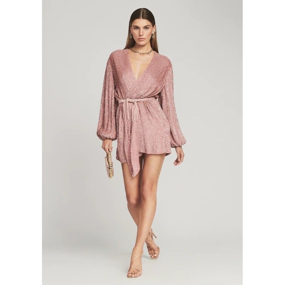 retrofete Gabrielle Robe Dress Dusty Rose Pink
